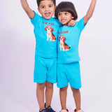 Blue Pup Love Shorts Set (Unisex)
