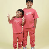 Red Directed Oversized Joggers Set (Unisex)