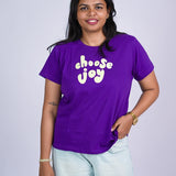 Women Purple Joy T-Shirt