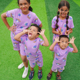 Purple Blueberry Co-Ord Shorts Set (Unisex)