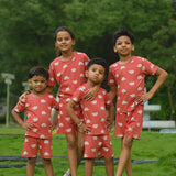 Red Elephant Shorts Set (Unisex)