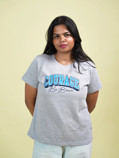 Women Grey Courage T-Shirt