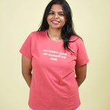 Women Red Directed T-Shirt
