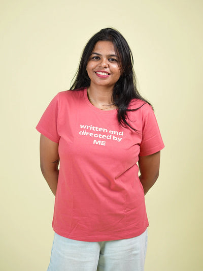 Women Red Directed T-Shirt