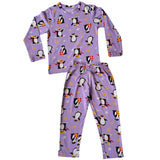 Purple Penguin Full Sleeve Pyjama Set (Unisex)