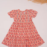 Light Pink Motif Frock (Cotton)