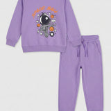 Purple Spaceball Fleece Full Sleeve Set (Unisex)