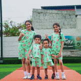 Green Lion Co-Ord Shorts Set (Unisex)