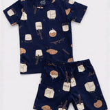 Navy Milk Coord Set with Shorts (Unisex)