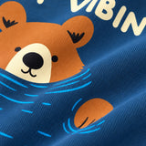 Denim Vibin Bear Shorts Set (Unisex)