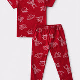 Red UFO Pyjama Set (Unisex)