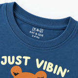 Denim Vibin Bear Shorts Set (Unisex)