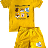 Yellow Animal Kingdom Shorts Set (Unisex)