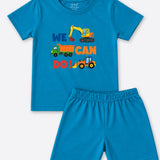 Blue We Can Shorts Set (Unisex)