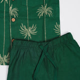 Dark Green Trees Set (Cotton)