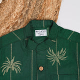 Dark Green Trees Set (Cotton)