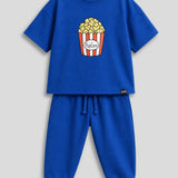Blue Popcorn Oversized Joggers Set (Unisex)