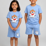 Blue Ghost Pew Shorts Set (Unisex)