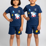 Denim Shark Shorts Set (Unisex)