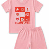 Pink Summer Shorts Set (Unisex)