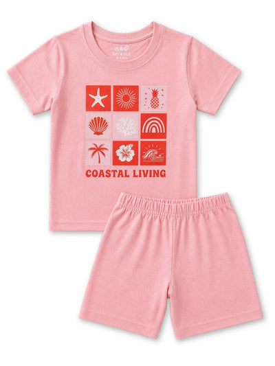 Pink Summer Shorts Set (Unisex)