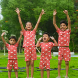 Red Elephant Shorts Set (Unisex)