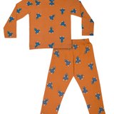 Orange Rocket Full Sleeve Pyjama Set (Unisex)