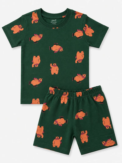 Green Skating Shorts Set (Unisex)