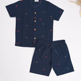 Navy Handloom Set (Cotton)