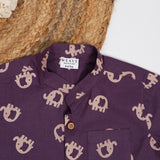 Dark Purple Elephant Set (Cotton)