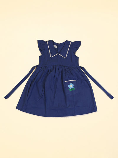 Denim Flower Frock (Cotton)