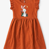 Rust bunny Frock (Knitted Cotton)