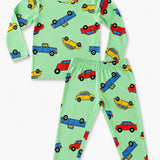 Green Cars Full Sleeve Pyjama Set (Unisex)
