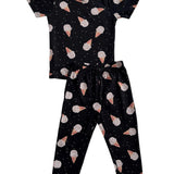 Black Icecream Pyjama Set (Unisex)