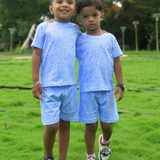 Blue Abstract Shorts Set (Unisex)