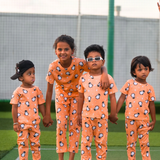 Light Orange Penguin Pyjama Set (Unisex)