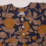 Navy Brown Frock (Cotton)