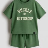 Green Buckle Oversized Set (Unisex)
