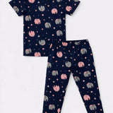 Navy Elephant Pyjama Set (Unisex)