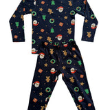 Navy Santa Full Sleeve Pyjama Set (Unisex)