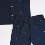 Navy Handloom Set (Cotton)