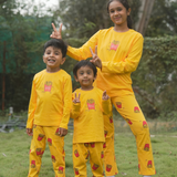 Yellow Fries Full Sleeve Pyjama Set (Unisex)
