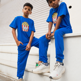 Blue Popcorn Oversized Joggers Set (Unisex)