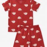 Red Elephant Shorts Set (Unisex)