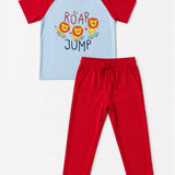 Blue Red Lion Oversized Joggers Set (Unisex)
