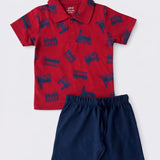 Red Train Collar set