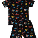 Black Cars Shorts Set (Unisex)