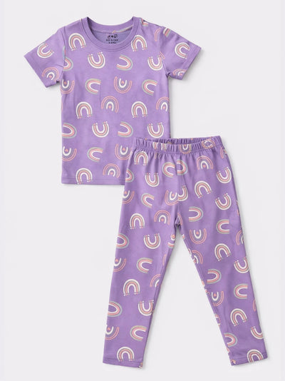 Purple Rainbow Pyjama Set (Unisex)