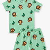 Green Lion Co-Ord Shorts Set (Unisex)