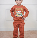 Brown Adventure Fleece Full Sleeve Set (Unisex)